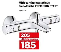 Promotions Mitigeur thermostatique bain-douche precision start - Grohe - Valide de 21/05/2024 à 02/06/2024 chez Mr. Bricolage