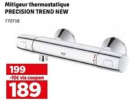 Promotions Mitigeur thermostatique precision trend new - Grohe - Valide de 21/05/2024 à 02/06/2024 chez Mr. Bricolage