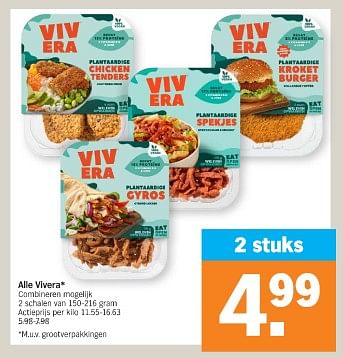 Promoties Alle vivera - Vivera - Geldig van 20/05/2024 tot 26/05/2024 bij Albert Heijn
