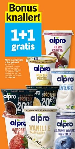 Promoties Alpro plantaardige zuivel gekoeld yoghurt vanille - Alpro - Geldig van 20/05/2024 tot 26/05/2024 bij Albert Heijn