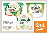 Promoties Boursin garlic + herbs - Boursin - Geldig van 20/05/2024 tot 26/05/2024 bij Albert Heijn