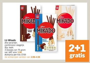 Promoties Lu mikado melk - Lu - Geldig van 20/05/2024 tot 26/05/2024 bij Albert Heijn