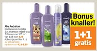 Promoties Shampoo ledere dag - Andrelon - Geldig van 20/05/2024 tot 26/05/2024 bij Albert Heijn