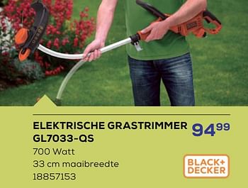 Promotions Black + decker elektrische grastrimmer gl7033-qs - Black & Descker - Valide de 16/05/2024 à 30/06/2024 chez Supra Bazar
