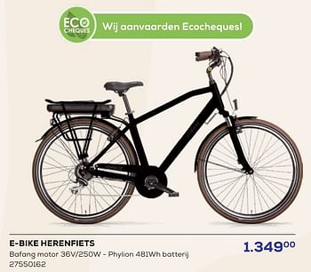 Promoties E-bike herenfiets - Huismerk - Supra Bazar - Geldig van 16/05/2024 tot 30/06/2024 bij Supra Bazar