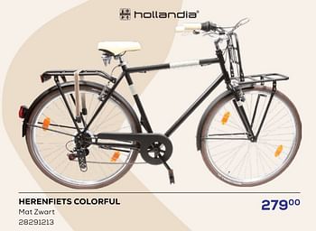 Promoties Herenfiets colorful - Hollandia - Geldig van 16/05/2024 tot 30/06/2024 bij Supra Bazar
