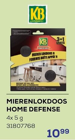 Promoties Mierenlokdoos home defense - KB - Geldig van 16/05/2024 tot 30/06/2024 bij Supra Bazar