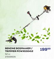 Promoties Powerplus benzine bosmaaier - trimmer powxg30412 - Powerplus - Geldig van 16/05/2024 tot 30/06/2024 bij Supra Bazar