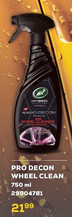 Promoties Pro decon wheel clean - Turtle wax - Geldig van 16/05/2024 tot 30/06/2024 bij Supra Bazar