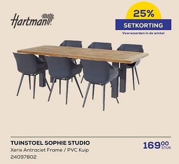 Promoties Tuinstoel sophie studio - Hartman - Geldig van 16/05/2024 tot 30/06/2024 bij Supra Bazar