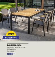 Promoties Tuintafel jura - Huismerk - Supra Bazar - Geldig van 16/05/2024 tot 30/06/2024 bij Supra Bazar