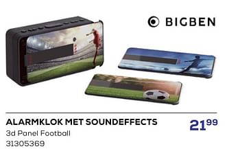 Promoties Bigben alarmklok met soundeffects - BIGben - Geldig van 16/05/2024 tot 30/06/2024 bij Supra Bazar