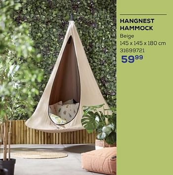 Promoties Hangnest hammock - Huismerk - Supra Bazar - Geldig van 16/05/2024 tot 30/06/2024 bij Supra Bazar