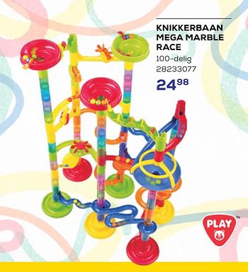 Promoties Knikkerbaan mega marble race - Play-Go - Geldig van 16/05/2024 tot 30/06/2024 bij Supra Bazar