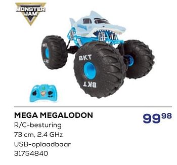 Promoties Mega megalodon r-c-besturing - Monster Jam - Geldig van 16/05/2024 tot 30/06/2024 bij Supra Bazar