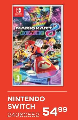 Promoties Nintendo switch mariokart 8 deluxe - Nintendo - Geldig van 16/05/2024 tot 30/06/2024 bij Supra Bazar