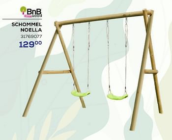 Promoties Schommel noella - BNB Wood - Geldig van 16/05/2024 tot 30/06/2024 bij Supra Bazar