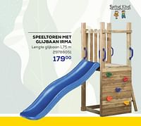 Promoties Speeltoren met glijbaan irma - Swing King - Geldig van 16/05/2024 tot 30/06/2024 bij Supra Bazar