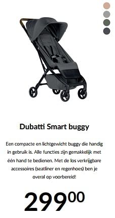 Promoties Dubatti smart buggy - Dubatti  - Geldig van 14/05/2024 tot 10/06/2024 bij BabyPark