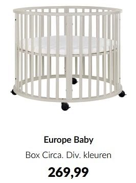 Promoties Europe baby box circa - Europe baby - Geldig van 14/05/2024 tot 10/06/2024 bij BabyPark
