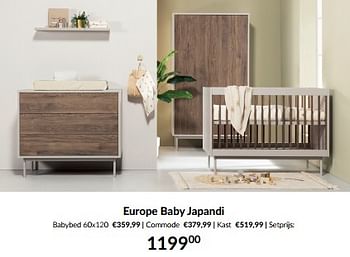 Promoties Europe baby japandi - Europe baby - Geldig van 14/05/2024 tot 10/06/2024 bij BabyPark