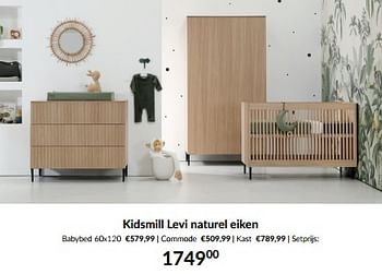 Promoties Kidsmill levi naturel eiken - Kidsmill - Geldig van 14/05/2024 tot 10/06/2024 bij BabyPark