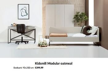 Promoties Kidsmill modular oatmeal bedbank - Kidsmill - Geldig van 14/05/2024 tot 10/06/2024 bij BabyPark