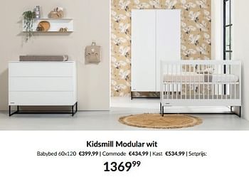 Promoties Kidsmill modular wit - Kidsmill - Geldig van 14/05/2024 tot 10/06/2024 bij BabyPark