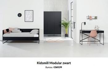 Promoties Kidsmill modular zwart bureau - Kidsmill - Geldig van 14/05/2024 tot 10/06/2024 bij BabyPark