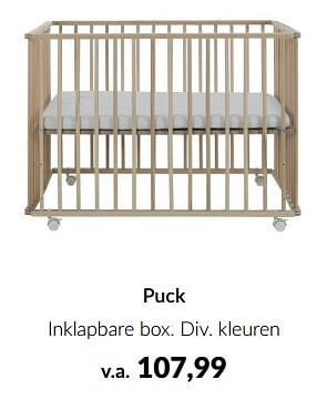 Promoties Puck inklapbare box - Puck - Geldig van 14/05/2024 tot 10/06/2024 bij BabyPark