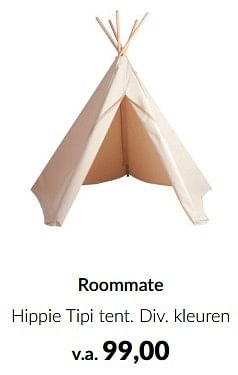 Promoties Roommate hippie tipi tent - Roommate - Geldig van 14/05/2024 tot 10/06/2024 bij BabyPark