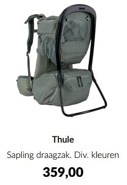 Promoties Thule sapling draagzak - Thule - Geldig van 14/05/2024 tot 10/06/2024 bij BabyPark