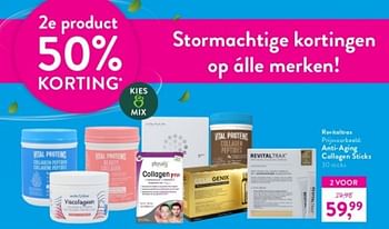 Promoties Anti aging collagen sticks - Revitaltrax - Geldig van 19/05/2024 tot 26/05/2024 bij Holland & Barret