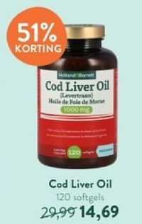 Cod liver oil-Huismerk - Holland & Barrett