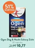 Promoties Ogen dag + nacht scherp zicht - Lucovitaal - Geldig van 19/05/2024 tot 26/05/2024 bij Holland & Barret