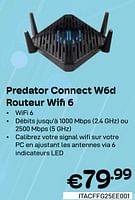 Promotions Predator connect w6d routeur wifi 6 - Acer - Valide de 01/05/2024 à 31/05/2024 chez Compudeals