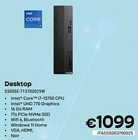 Promotions Asus desktop s500se-713700025w - Asus - Valide de 01/05/2024 à 31/05/2024 chez Compudeals