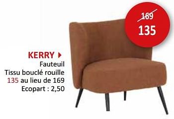 Promotions Kerry fauteuil - Produit maison - Weba - Valide de 17/05/2024 à 27/06/2024 chez Weba