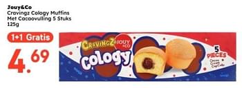 Promoties Jouy+co cravingz cology muffins met cacaovulling - Jouy & Co - Geldig van 12/05/2024 tot 25/05/2024 bij Ochama
