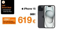 Promoties Apple iphone 15 - Apple - Geldig van 02/05/2024 tot 03/06/2024 bij Orange