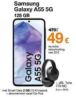 Promoties Samsung galaxy a55 5g 128 gb - Samsung - Geldig van 02/05/2024 tot 03/06/2024 bij Orange