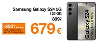 Promoties Samsung galaxy s24 5g 128 gb - Samsung - Geldig van 02/05/2024 tot 03/06/2024 bij Orange