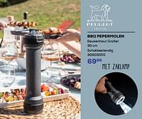 Promoties Bbq pepermolen - Peugeot - Geldig van 16/05/2024 tot 30/06/2024 bij Supra Bazar