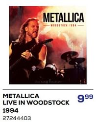 Metallica live in woodstock 1994-Huismerk - Supra Bazar