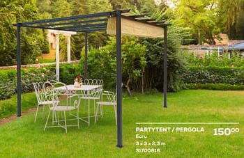 Promoties Partytent - pergola - Huismerk - Supra Bazar - Geldig van 16/05/2024 tot 30/06/2024 bij Supra Bazar