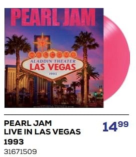 Promotions Pearl jam live in las vegas 1993 - Produit maison - Supra Bazar - Valide de 16/05/2024 à 30/06/2024 chez Supra Bazar