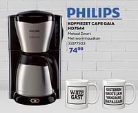 Promoties Philips koffiezet cafe gaia hd7544 - Philips - Geldig van 16/05/2024 tot 30/06/2024 bij Supra Bazar