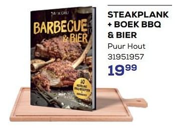 Promoties Steakplank + boek bbq + bier - Huismerk - Supra Bazar - Geldig van 16/05/2024 tot 30/06/2024 bij Supra Bazar