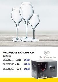 Wijnglas exaltation-Chef & Sommelier