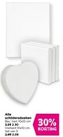 Promoties Schildersdoeken hart - Huismerk - Xenos - Geldig van 19/05/2024 tot 01/06/2024 bij Xenos
